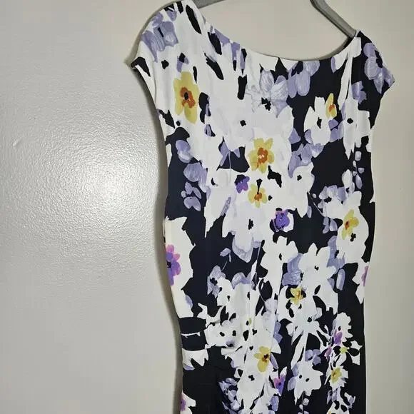 Lauren by Ralph Lauren Floral Dress Sz 14 - Picture 9 of 12